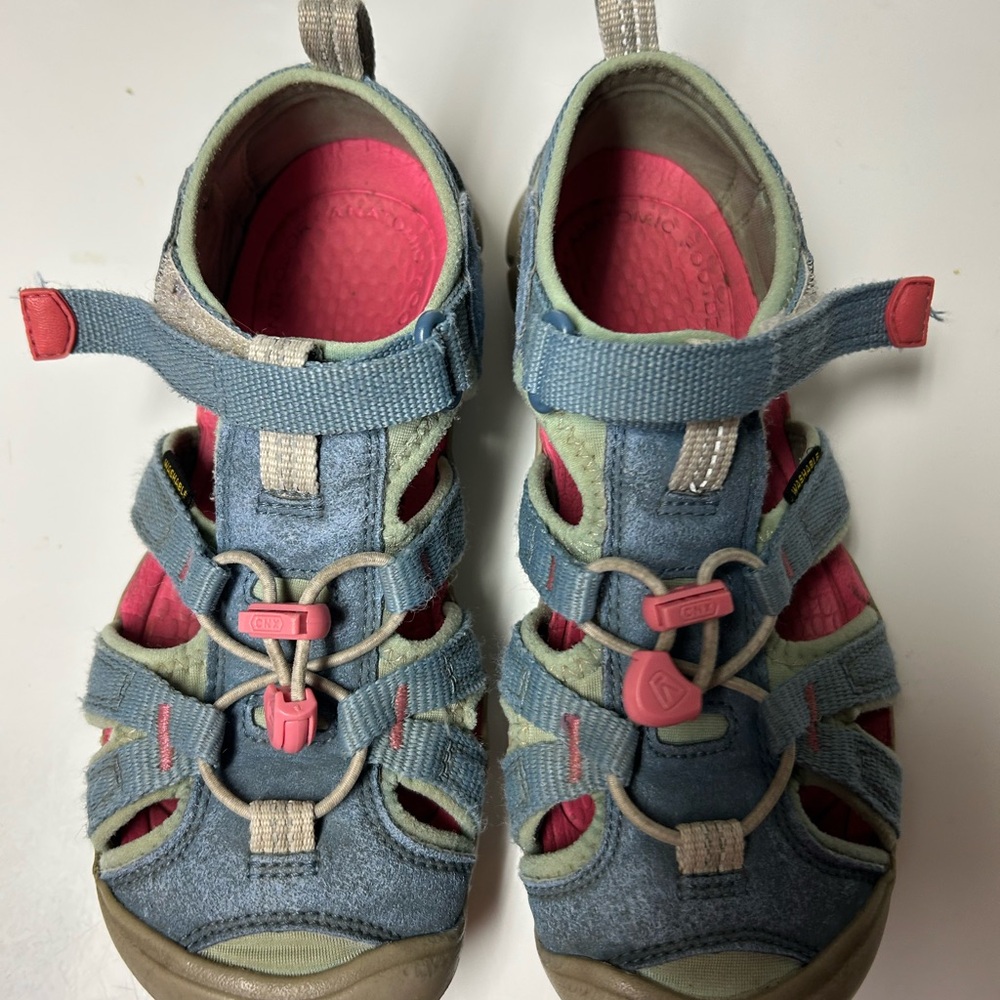 Kids Blue and Pink Sandals Keens